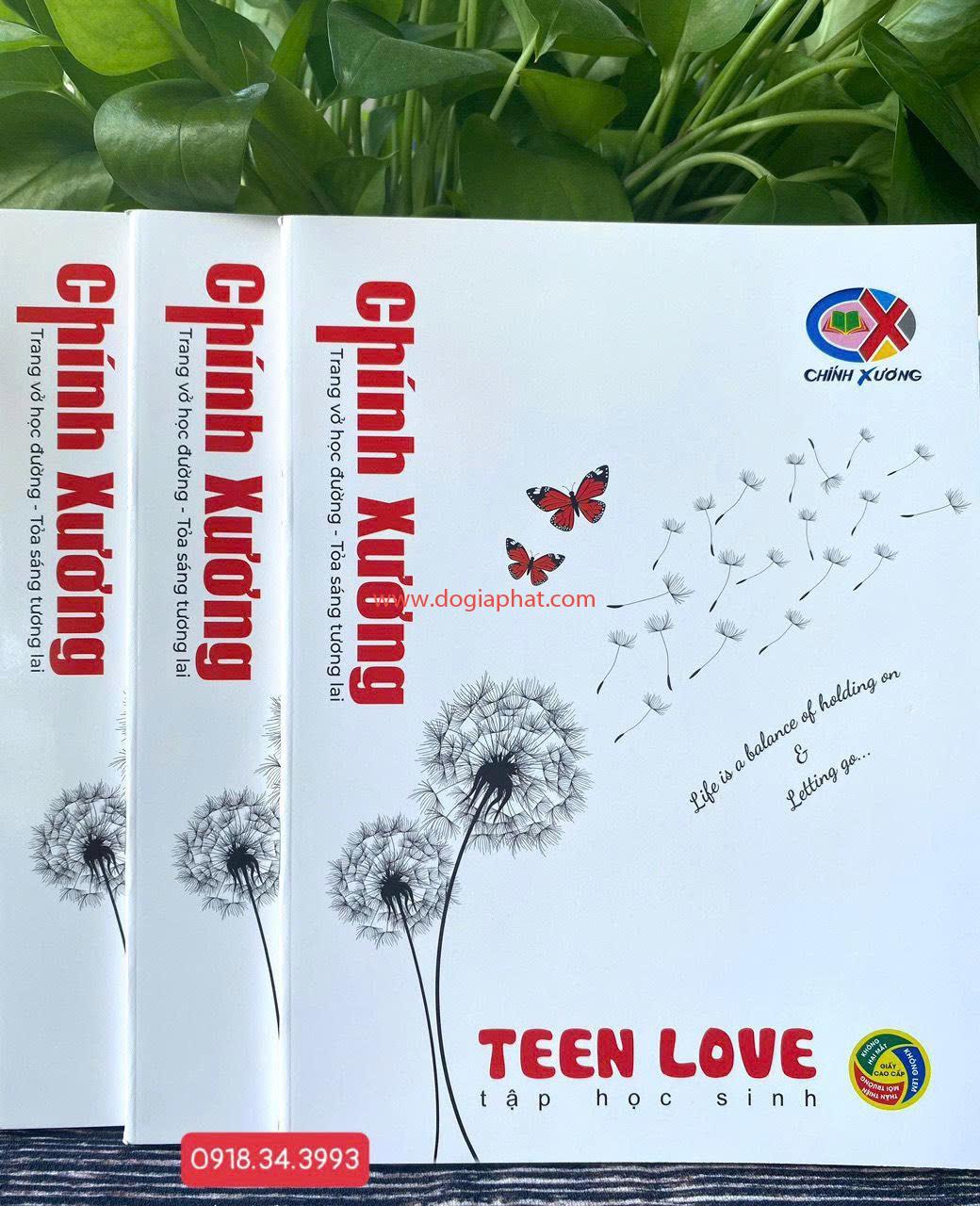 Tập Teen Love Chính Xương 70gsm 96 trang giá sỉ 