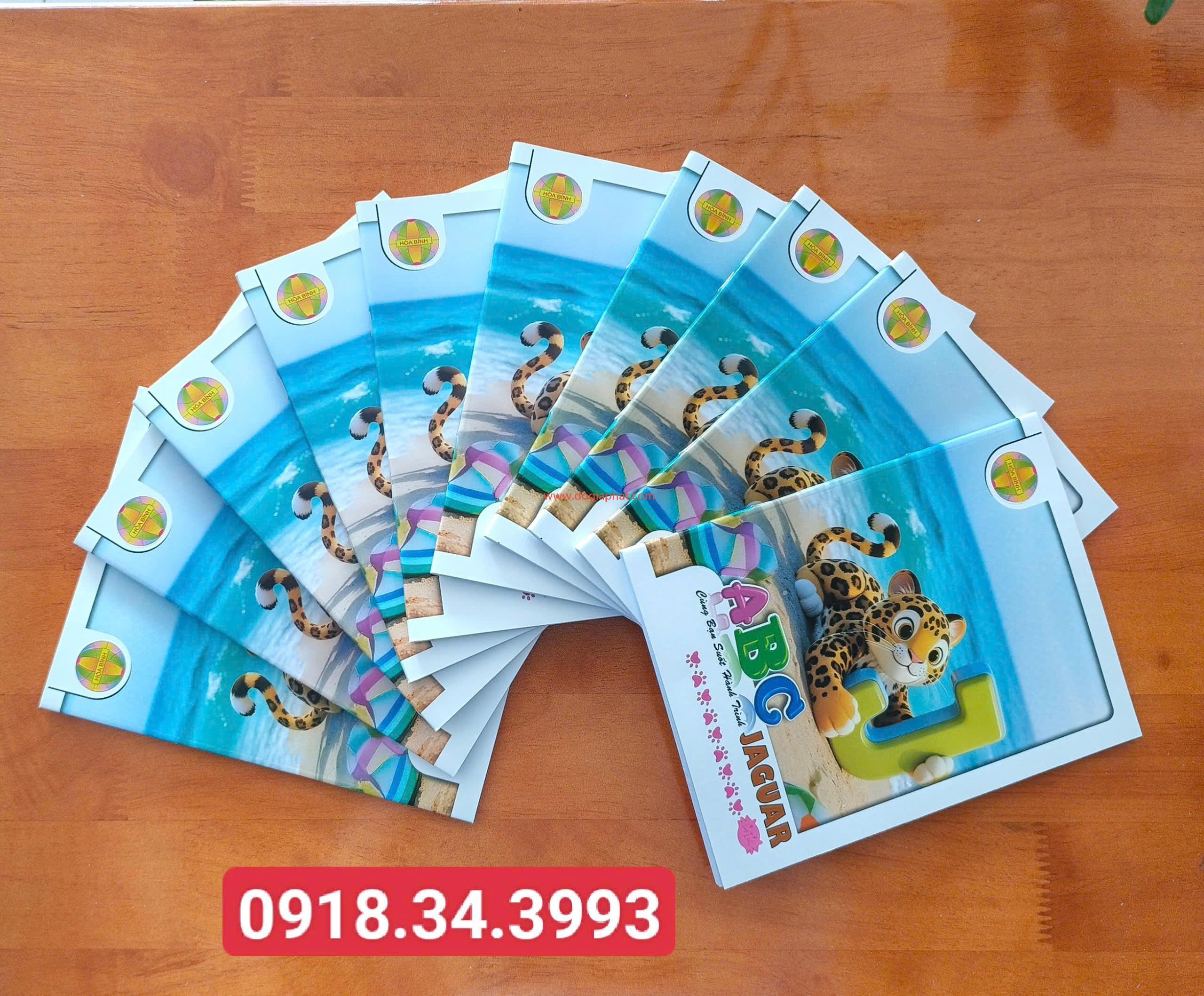 Tập ABC Hòa Bình 80gsm 96T 4 ô + 5 ô 