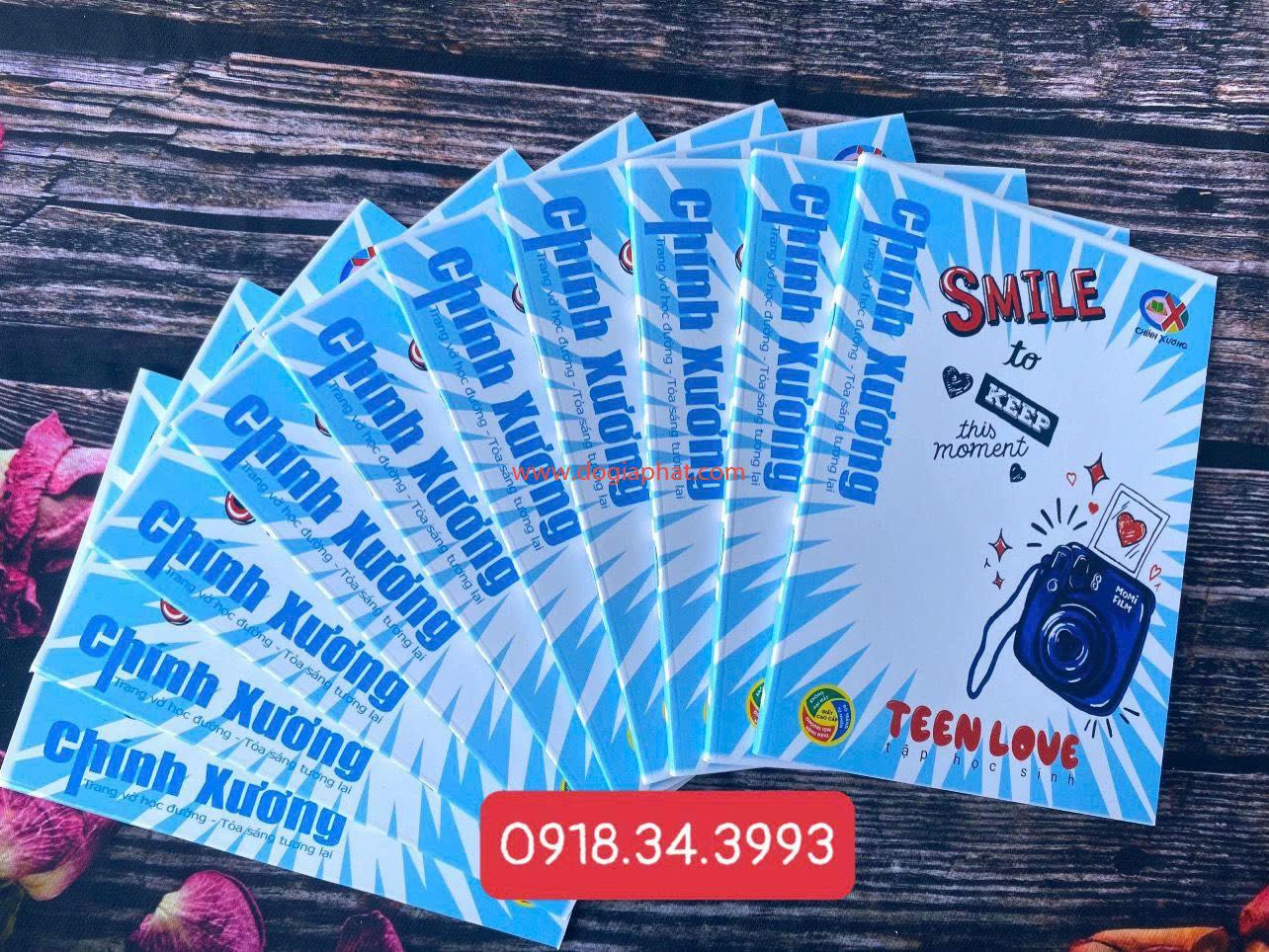 TẬP TEEN LOVE CHÍNH XƯƠNG 70GSM 96T GIÁ SỈ 