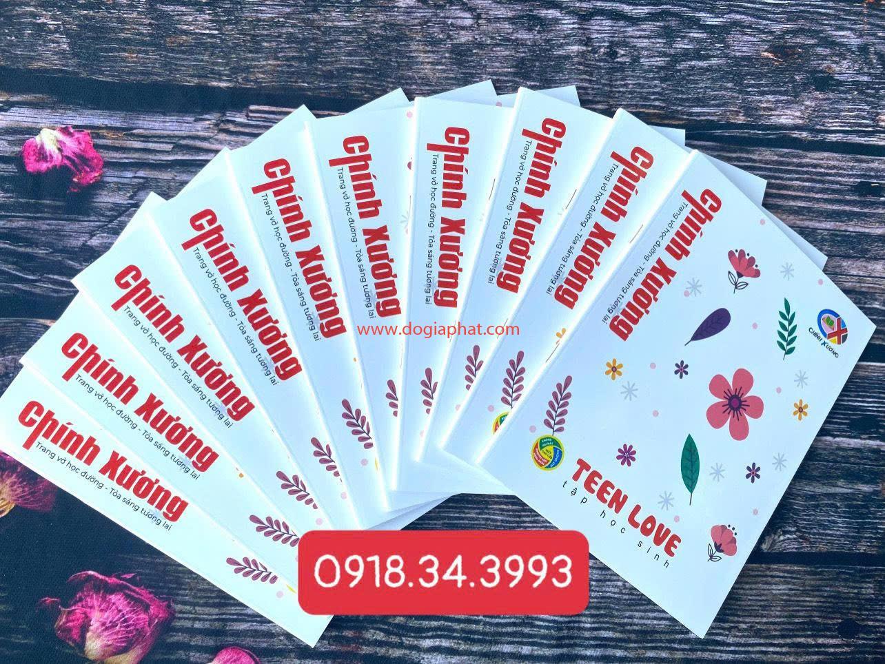 Tập Teen Love Chính Xương 70gsm 96T 4 ô + 5 ô 