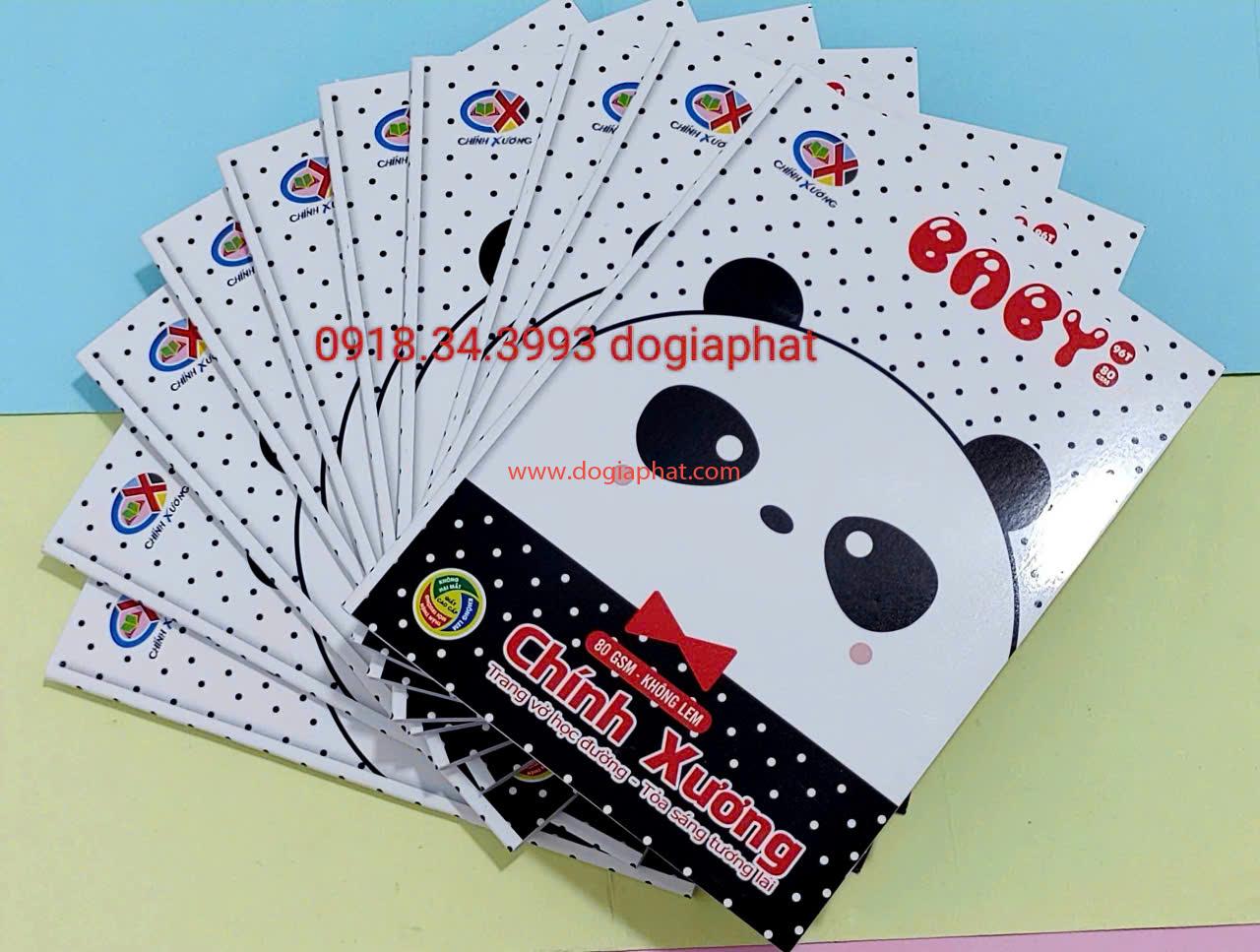 TẬP BABY CHÍNH XƯƠNG 80GSM 96 TRANG 4 Ô + 5 Ô GIÁ SỈ 