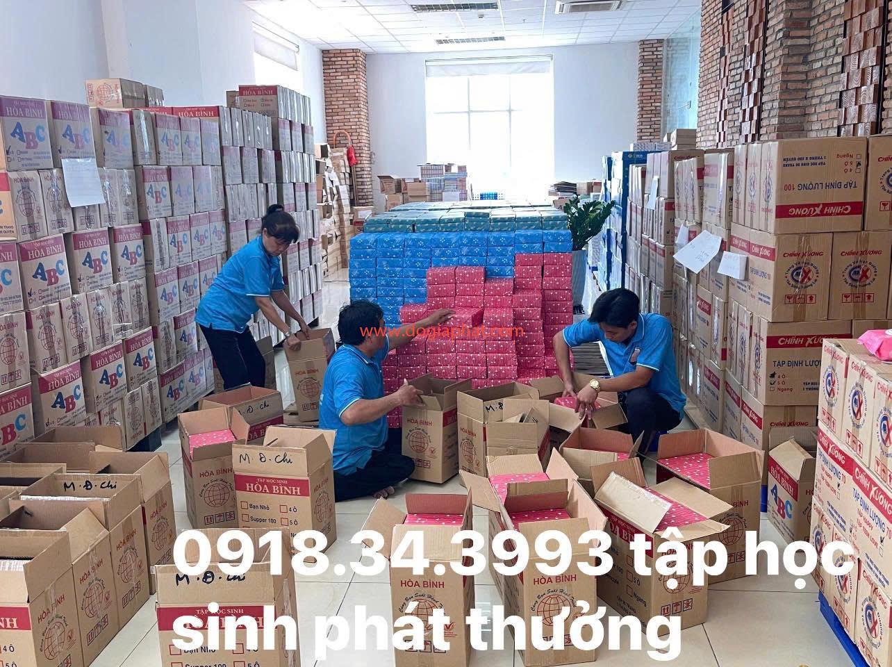 SẢN XUẤT TẬP HỌC SINH PHÁT THƯỞNG